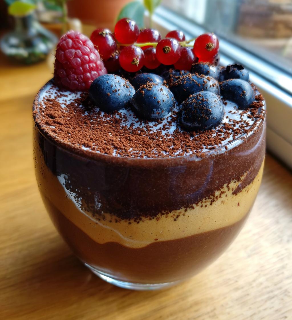 high protein chocolate chia pudding