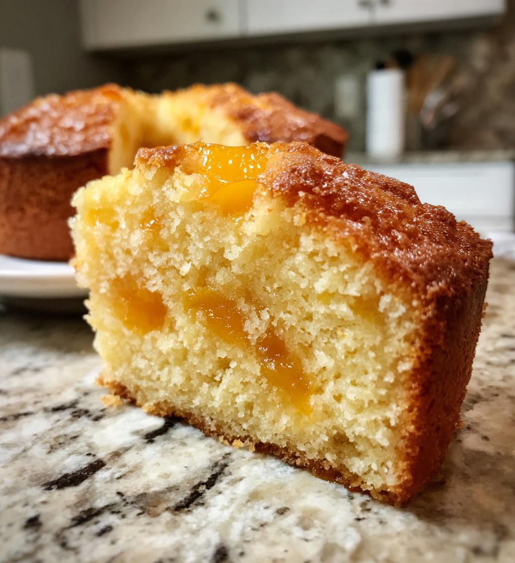 homemade apricot cake