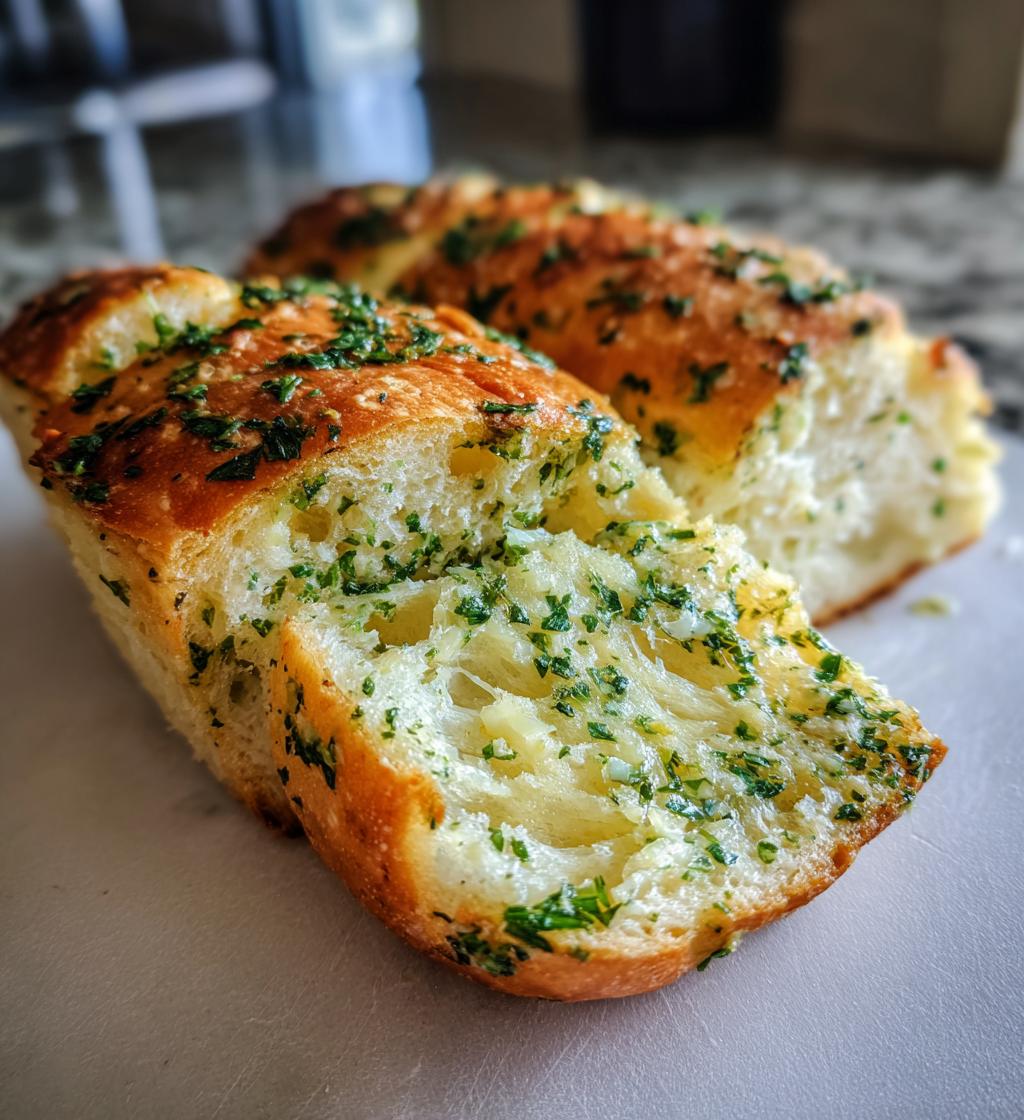 homemade garlic bread