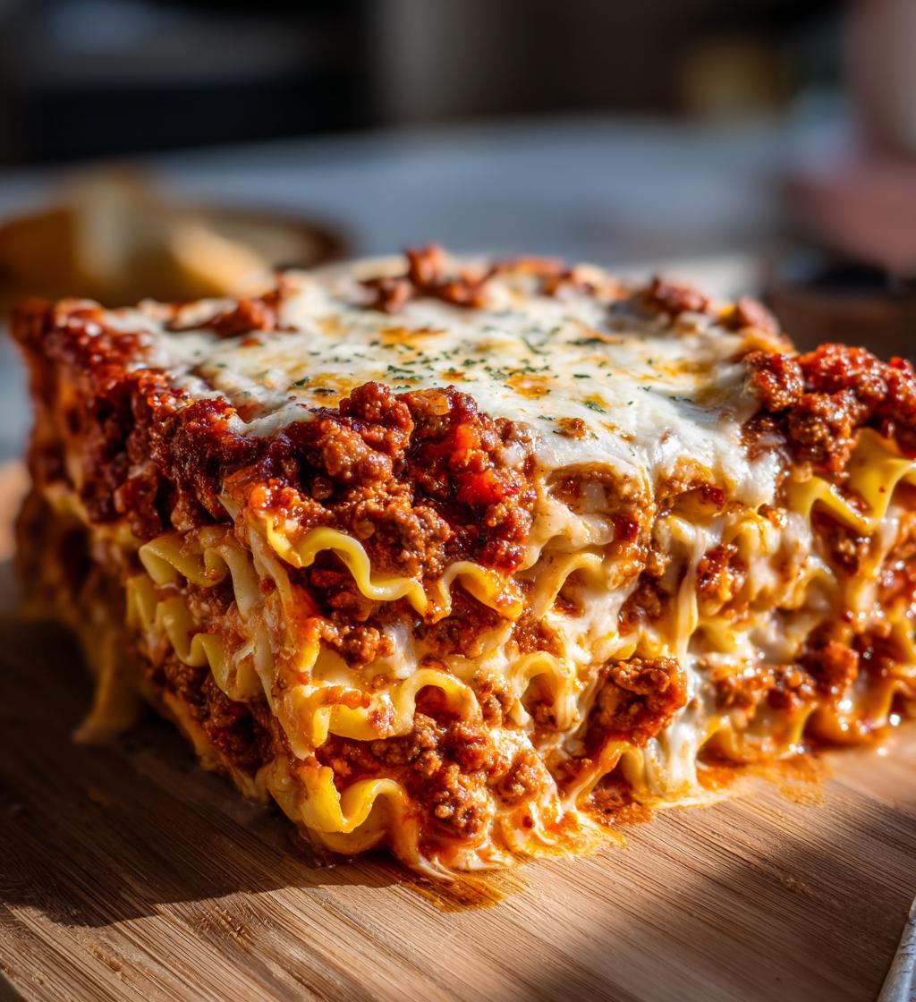 homemade lasagna