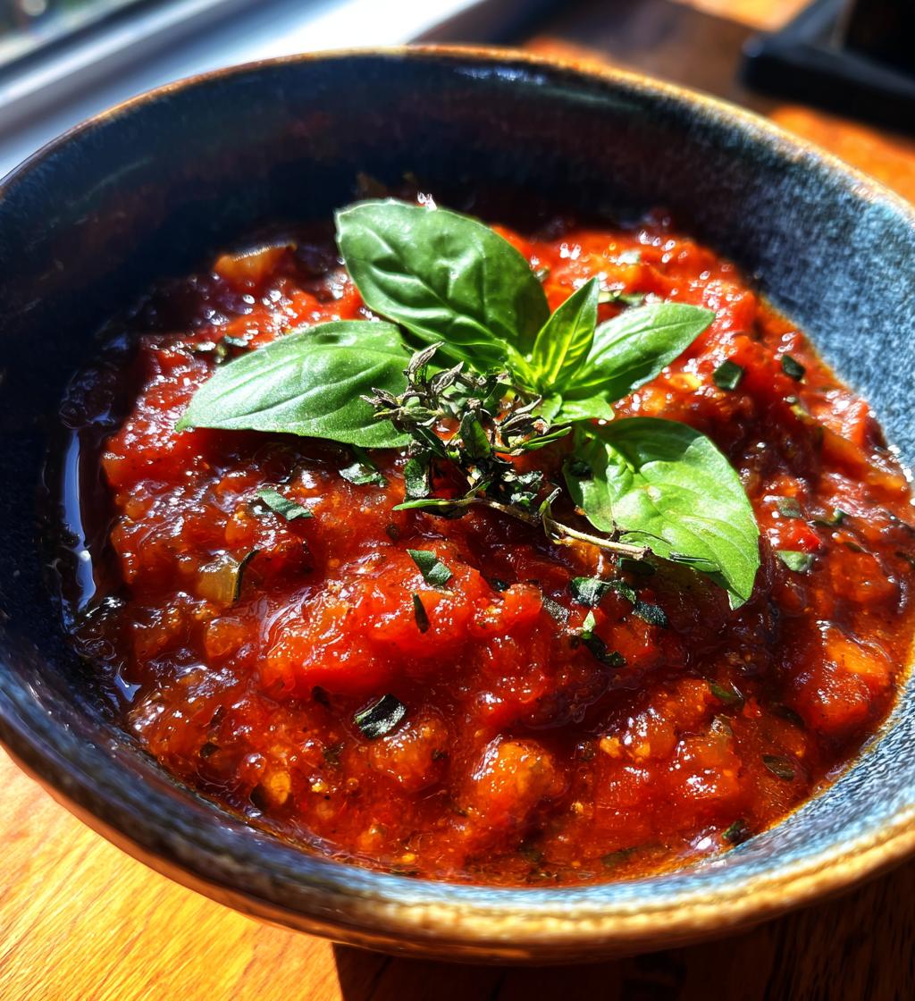 homemade marinara sauce