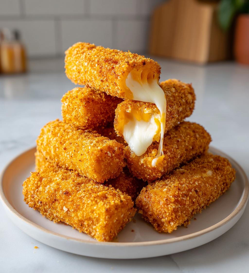 homemade mozzarella sticks crispy and cheesy delight