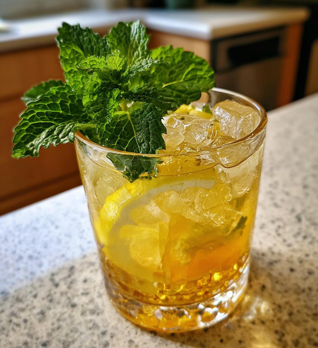 honey sweetened lemon balm lemonade