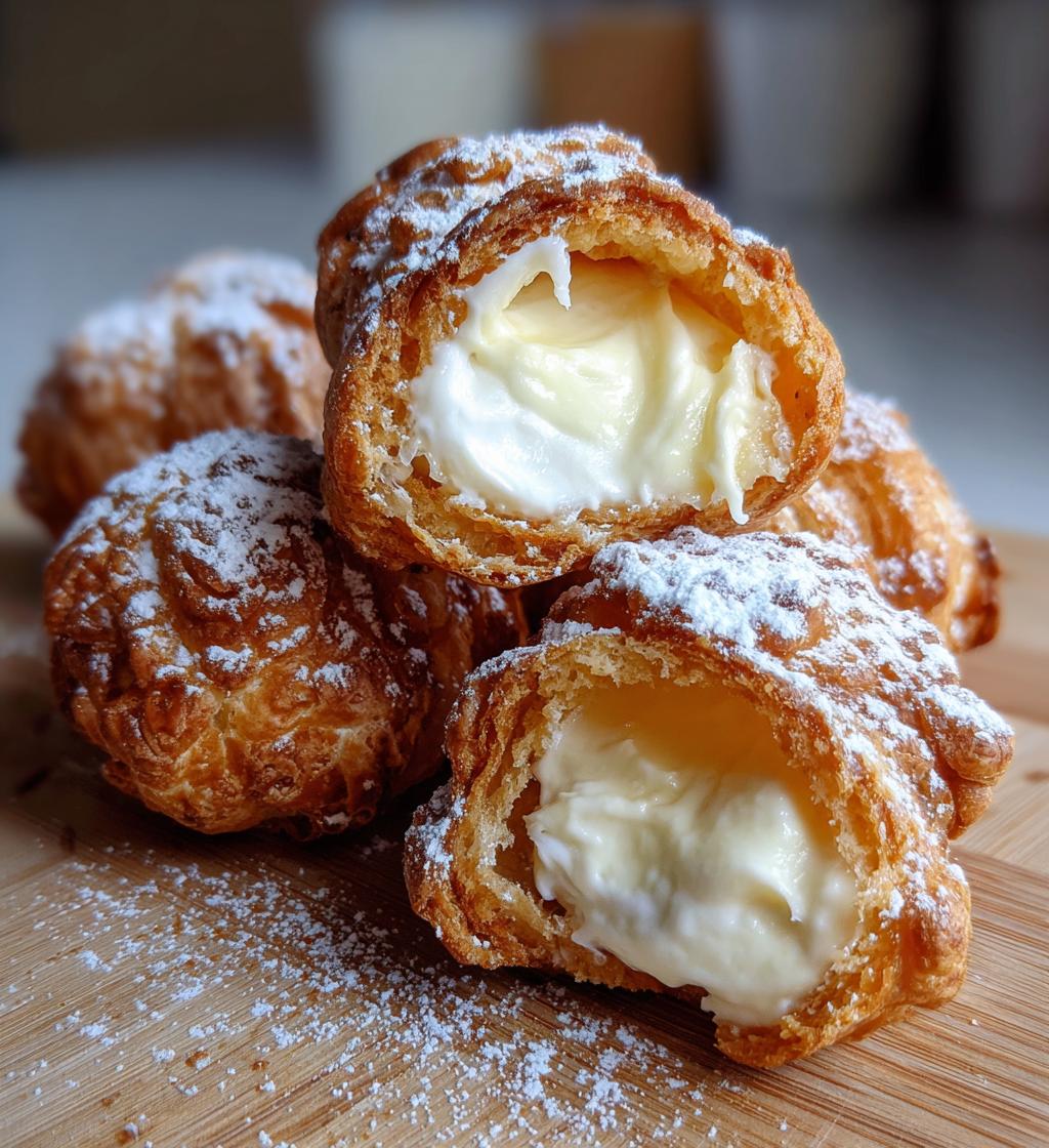 italian cream stuffed cannoncini