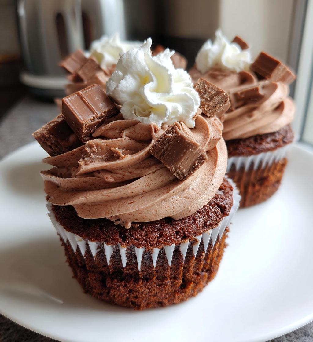 kinder bueno cupcakes
