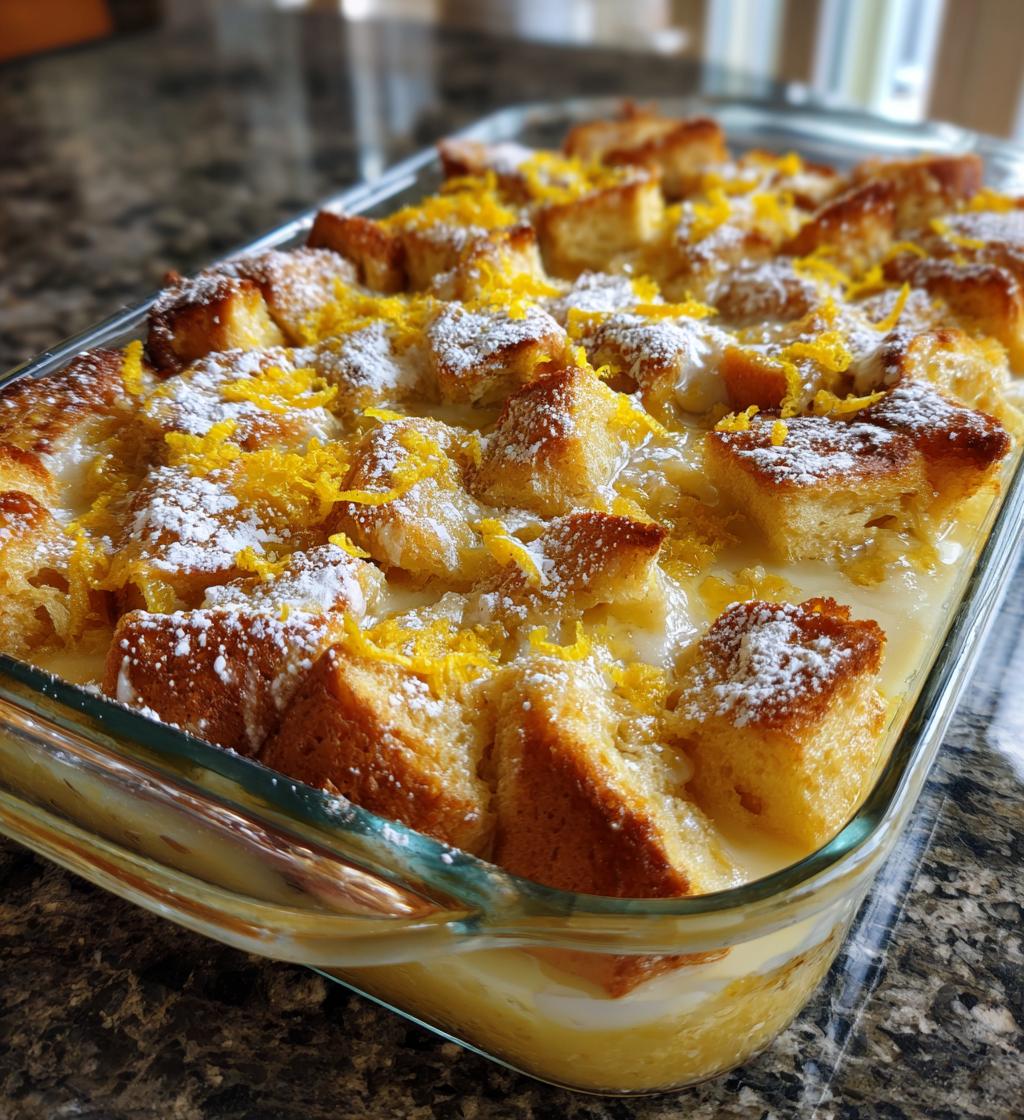 lemon cheesecake french toast casserole