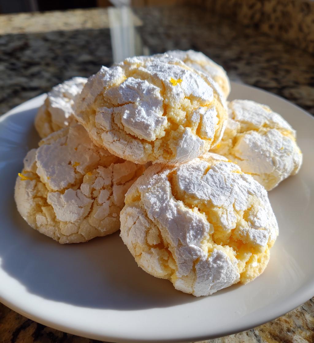 lemon crinkle cookies