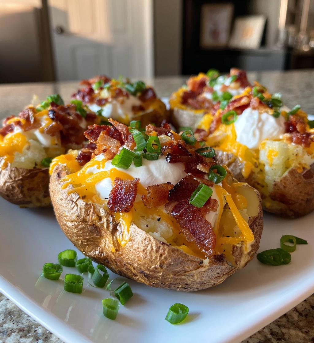 loaded sliced baked potatoes