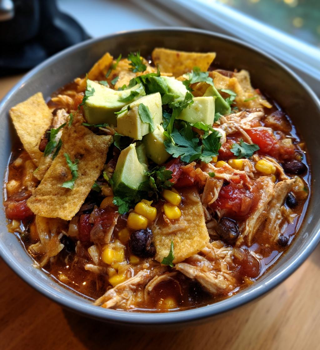 mexican chicken tortilla soup