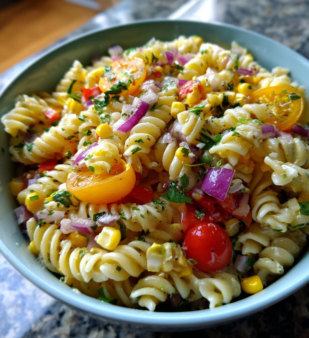 mexican corn pasta salad