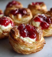 mini cherry cheese danishes