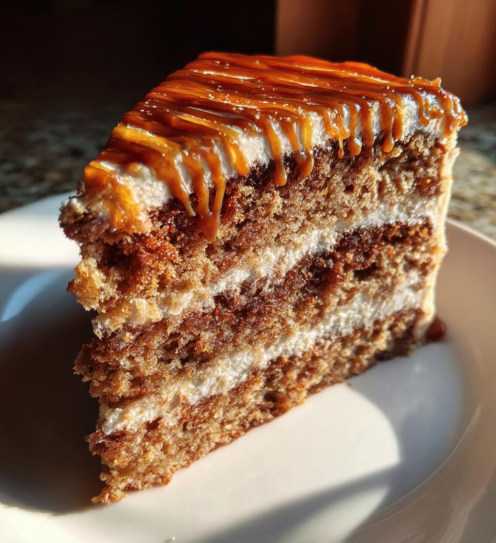 my twisted concoction of caramel spice cake