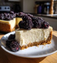 no bake blackberry cheesecake