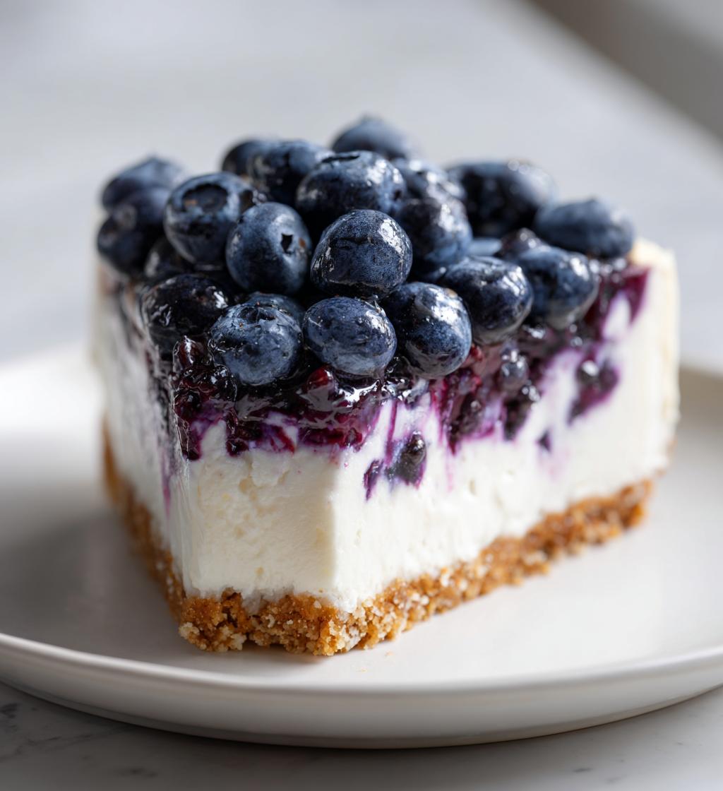 no bake blueberry cheesecake