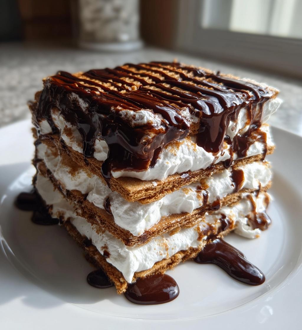 no bake chocolate eclair icebox cake