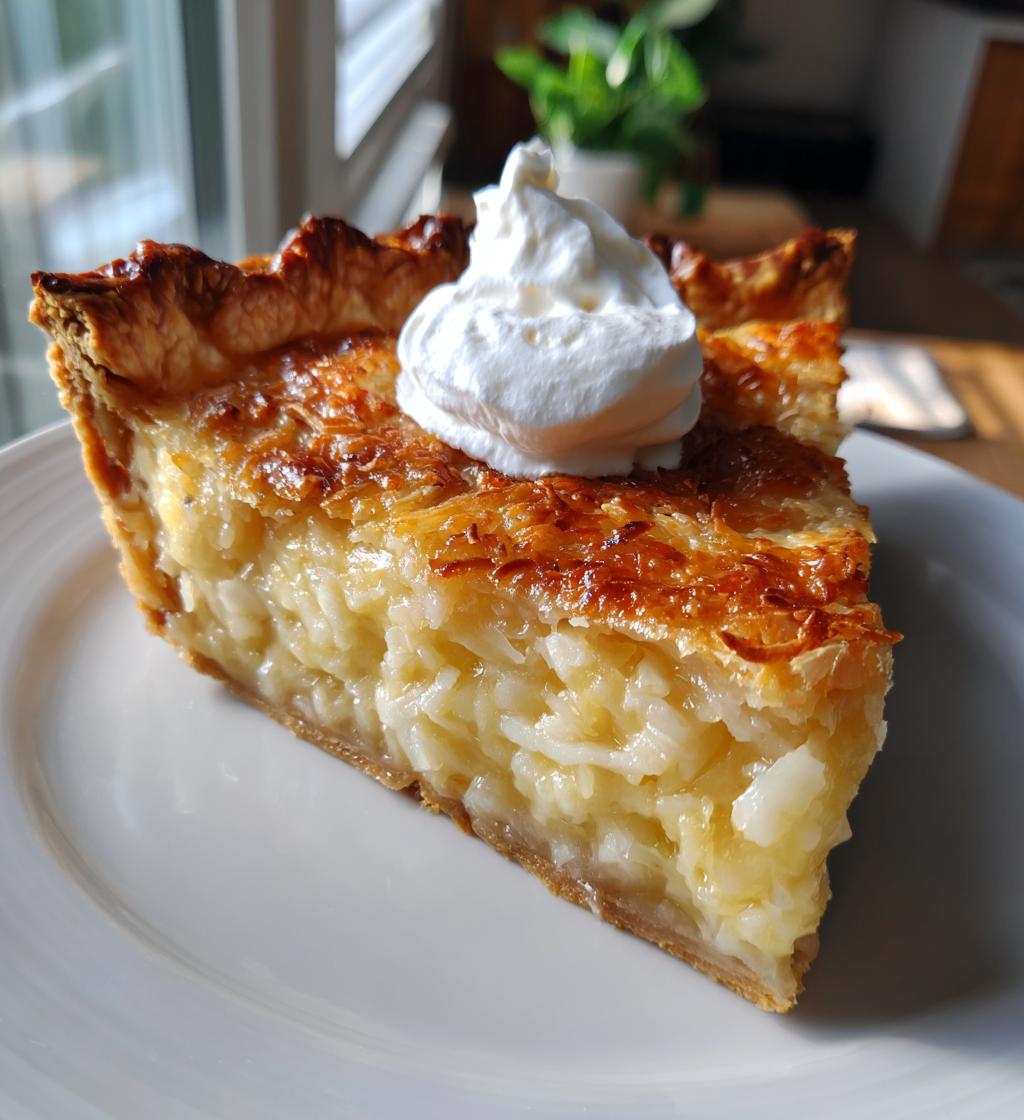 old fashion coconut pie