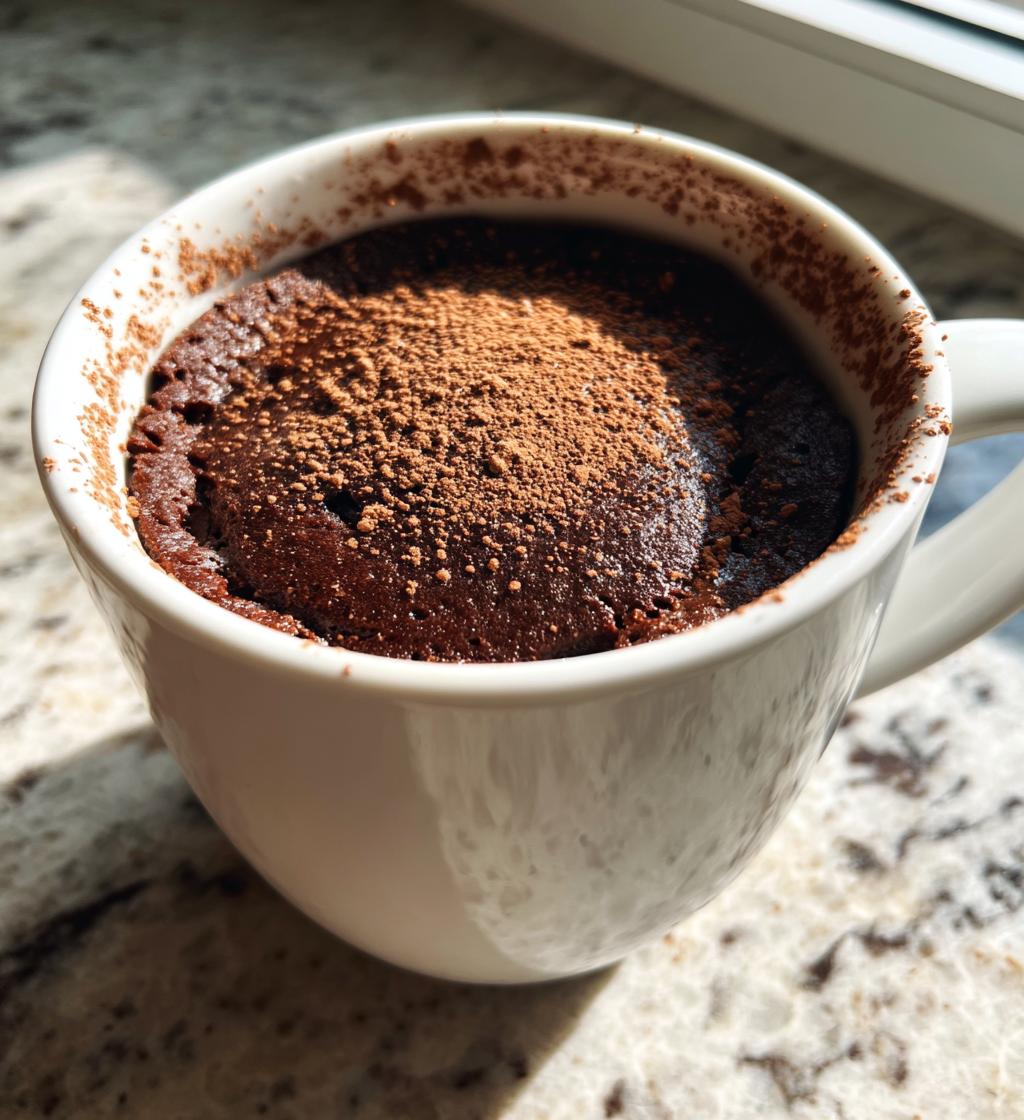 one minute protein brownie