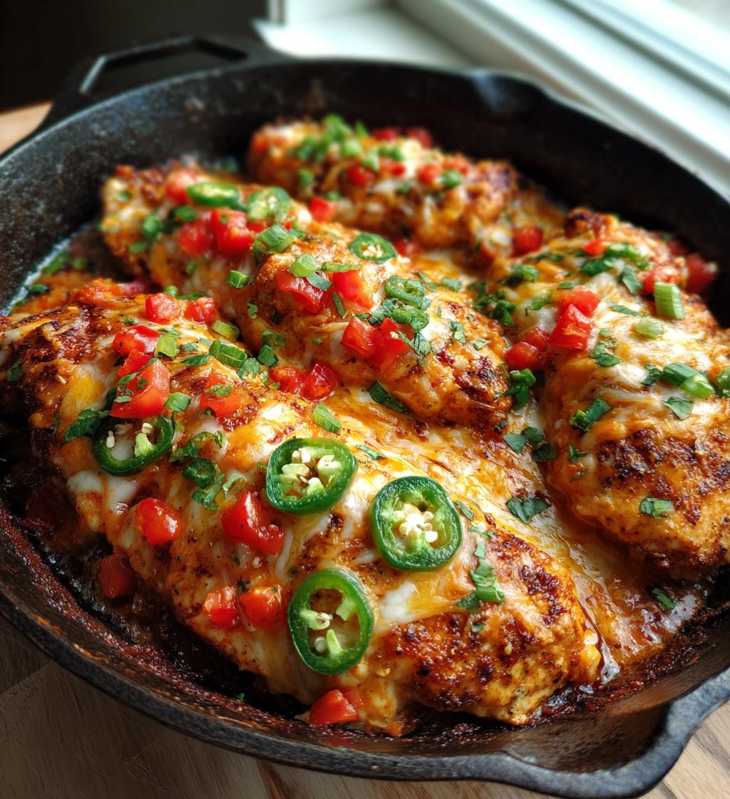 one pan cheesy jalapeno chicken
