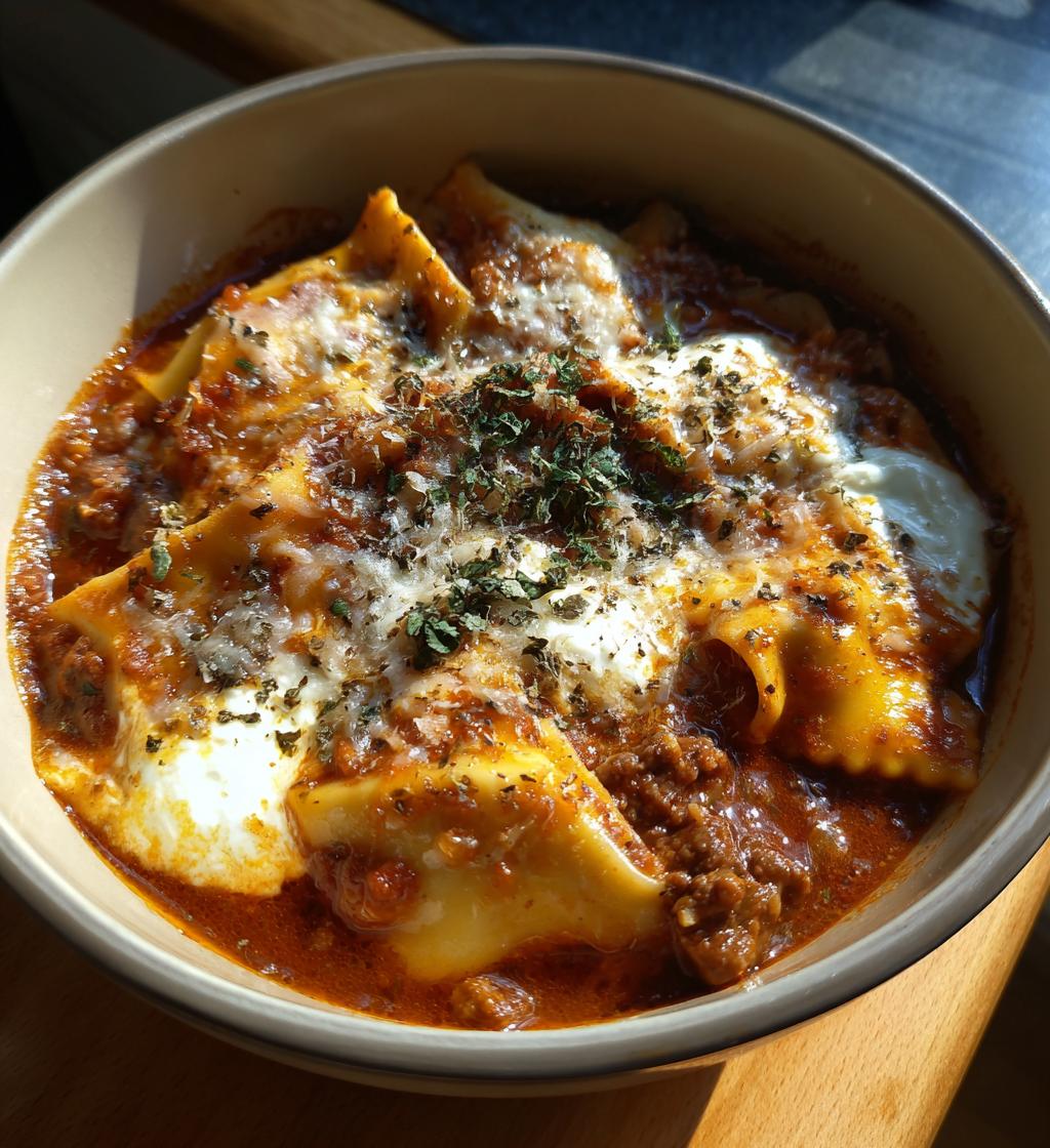 one pot lasagna soup