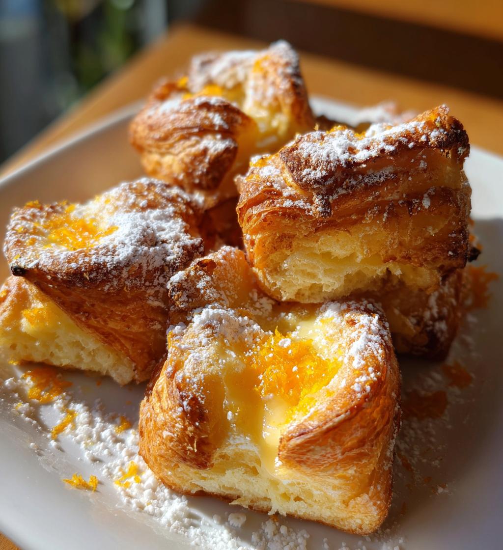 orange croissant breakfast bake