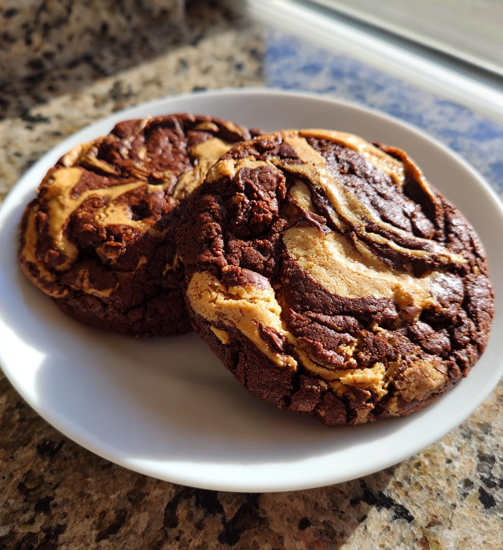 peanut butter brownie swirl cookies