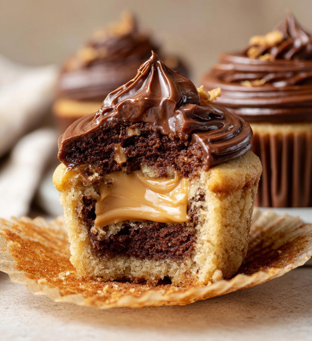 peanut butter filled cupcakes