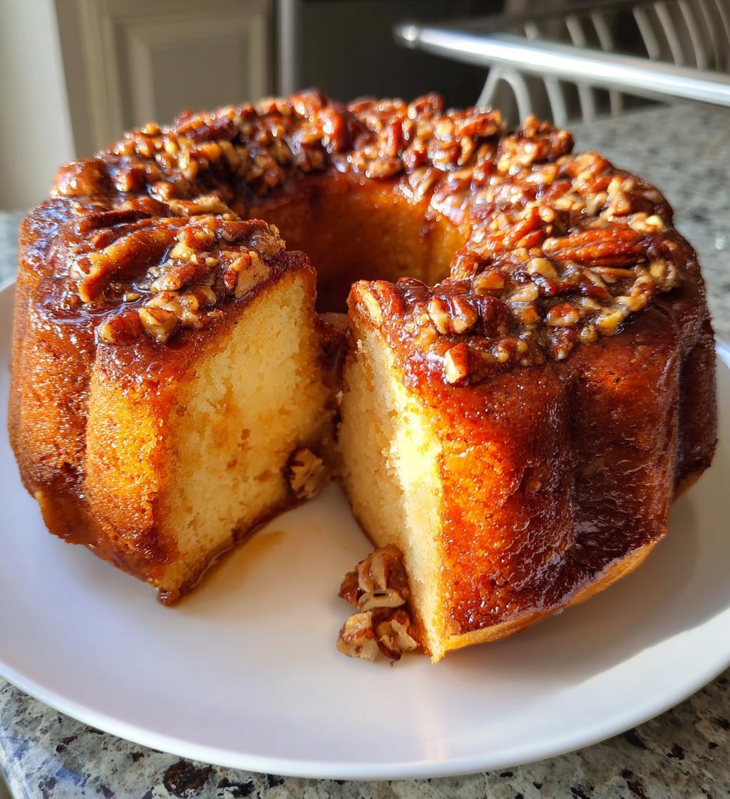 pecan upside down bundt cake