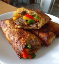 philly cheesesteak egg roll recipe
