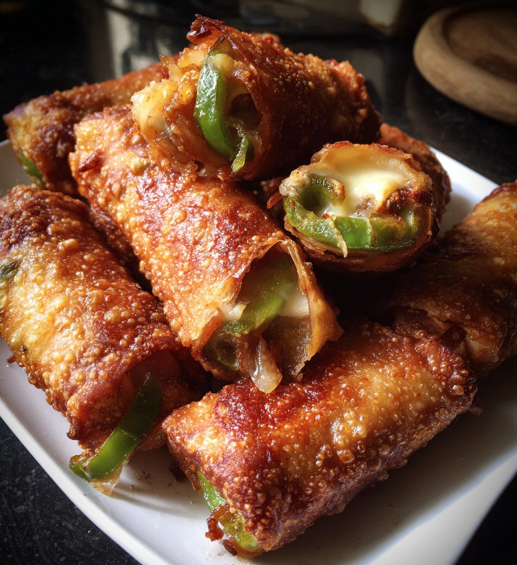 philly cheesesteak egg rolls