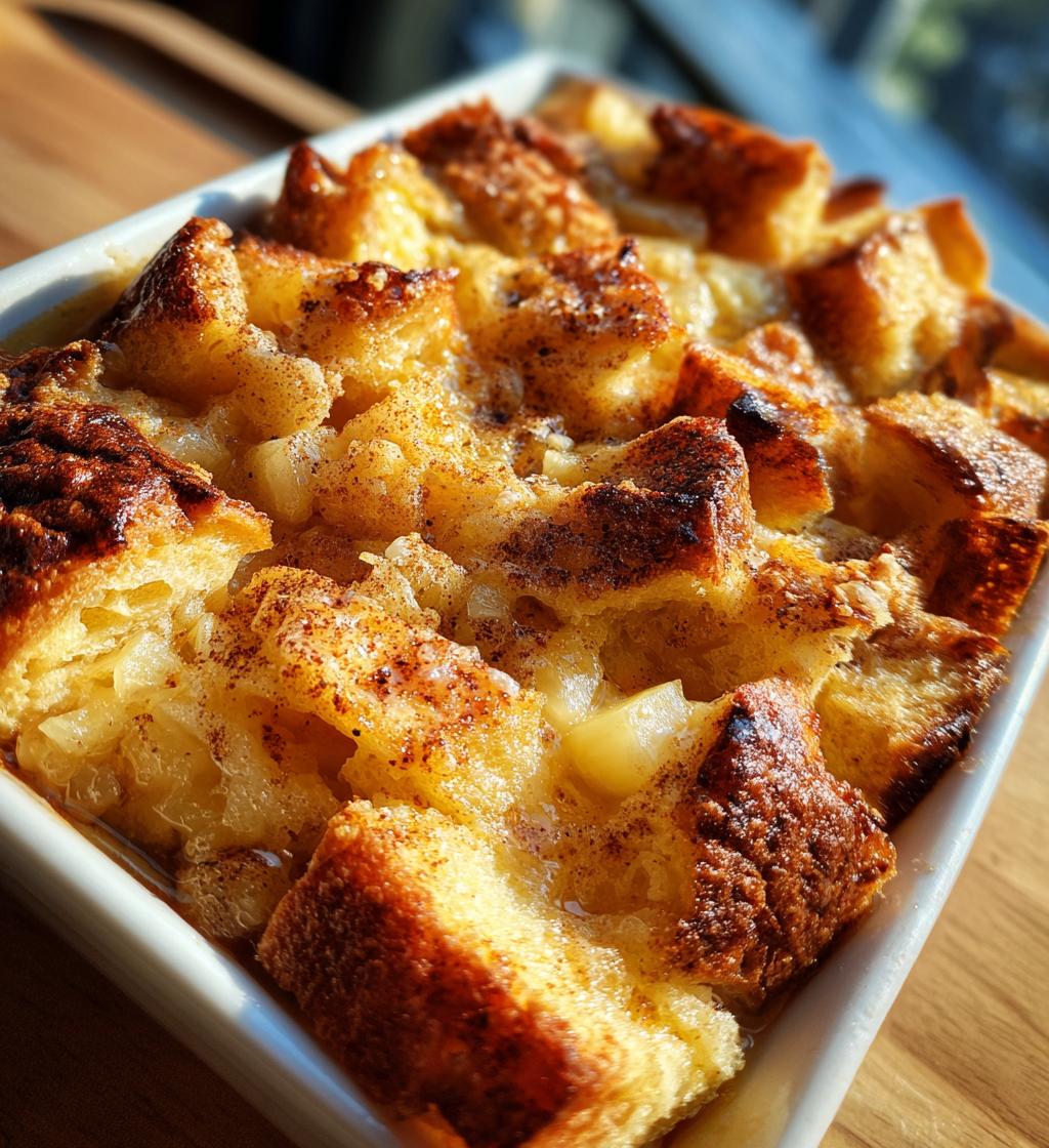 pineapple bread pudding