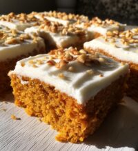 pumpkin bars with cream cheese frosting