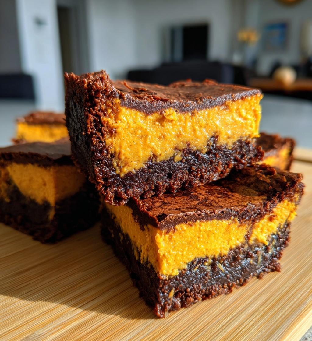 pumpkin cheesecake brownie pie