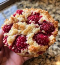 raspberry crumble cookies