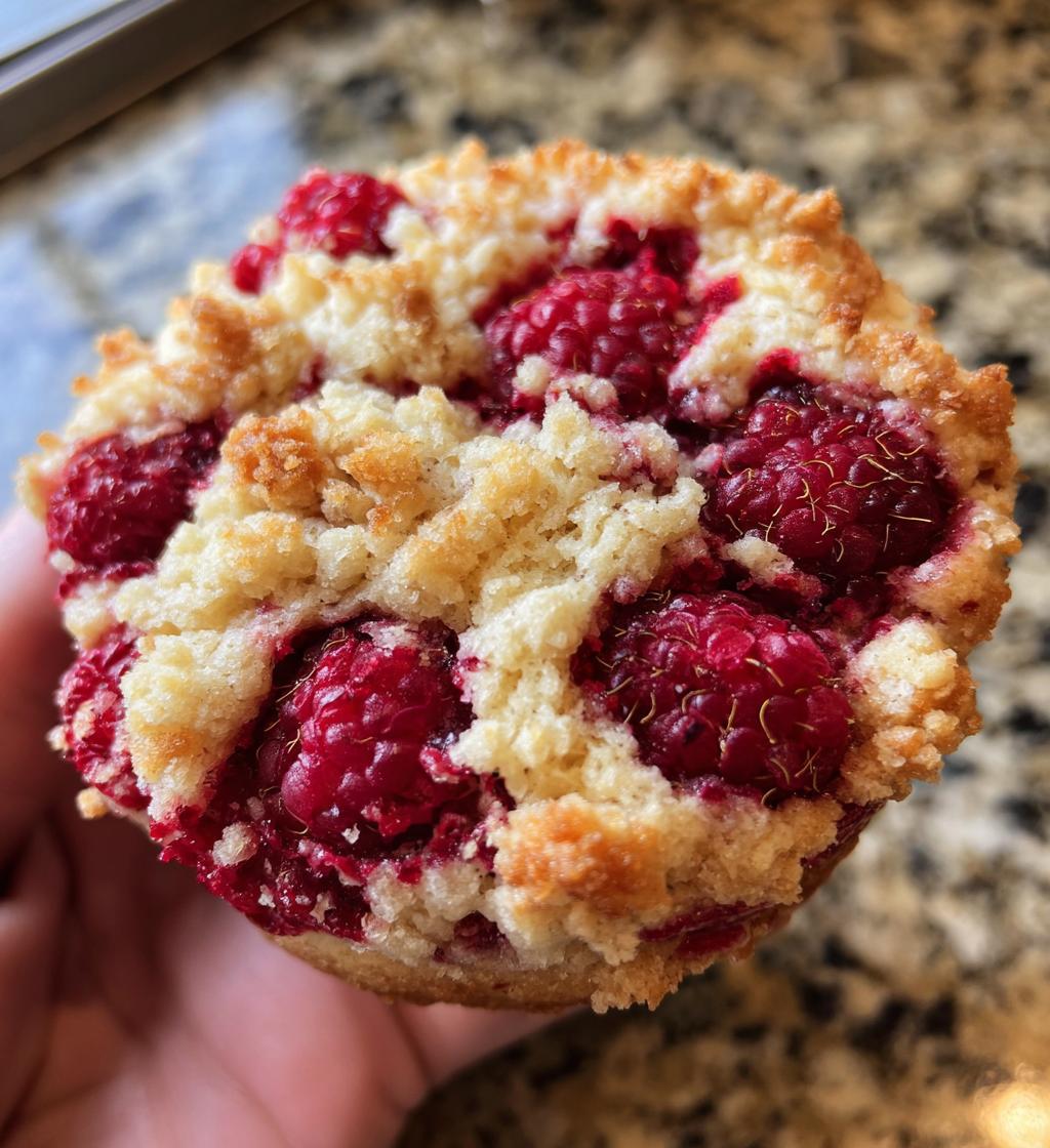 raspberry crumble cookies
