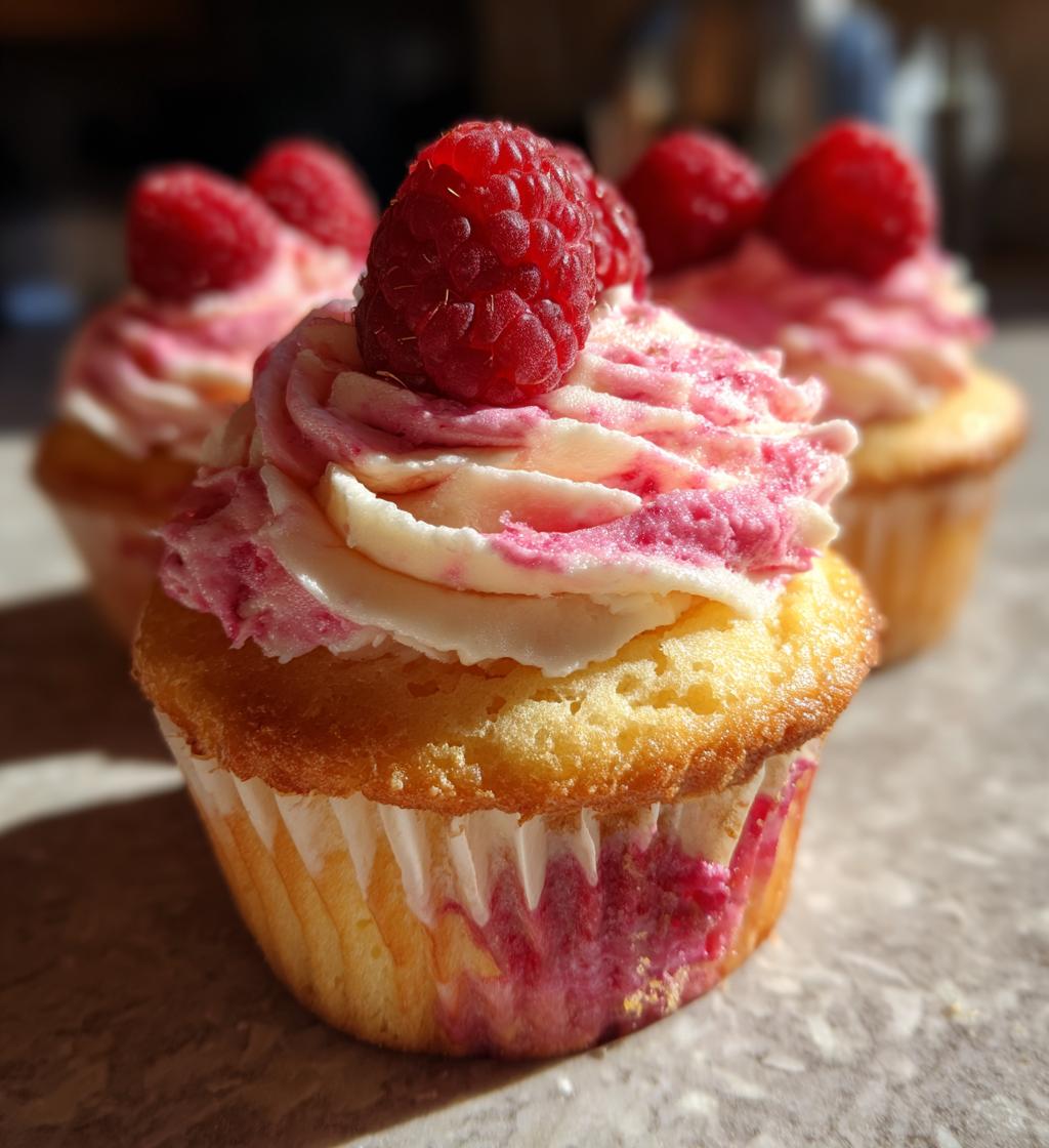 raspberry swirl cupcakes 2