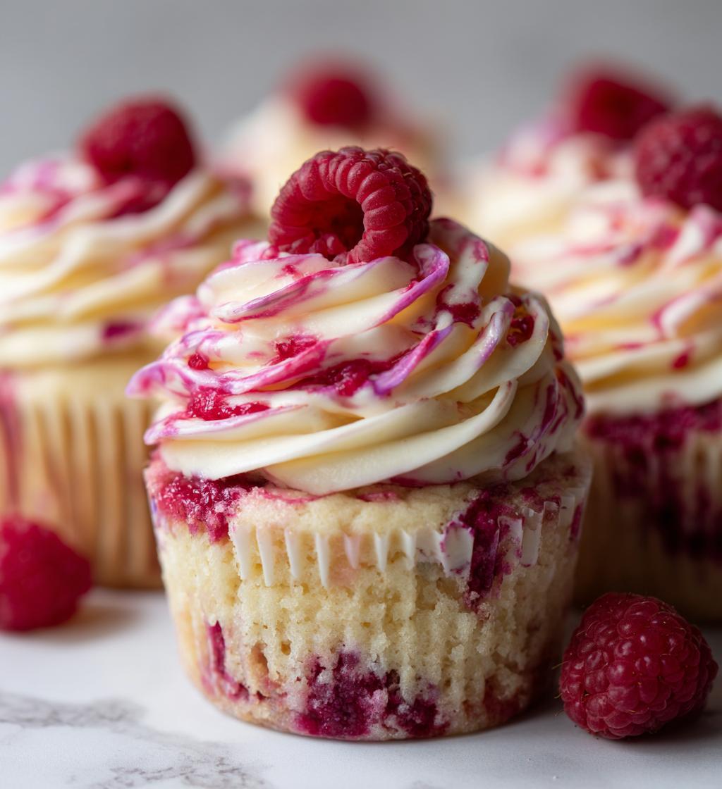 raspberry swirl cupcakes