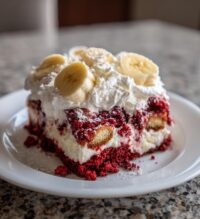 red velvet banana pudding