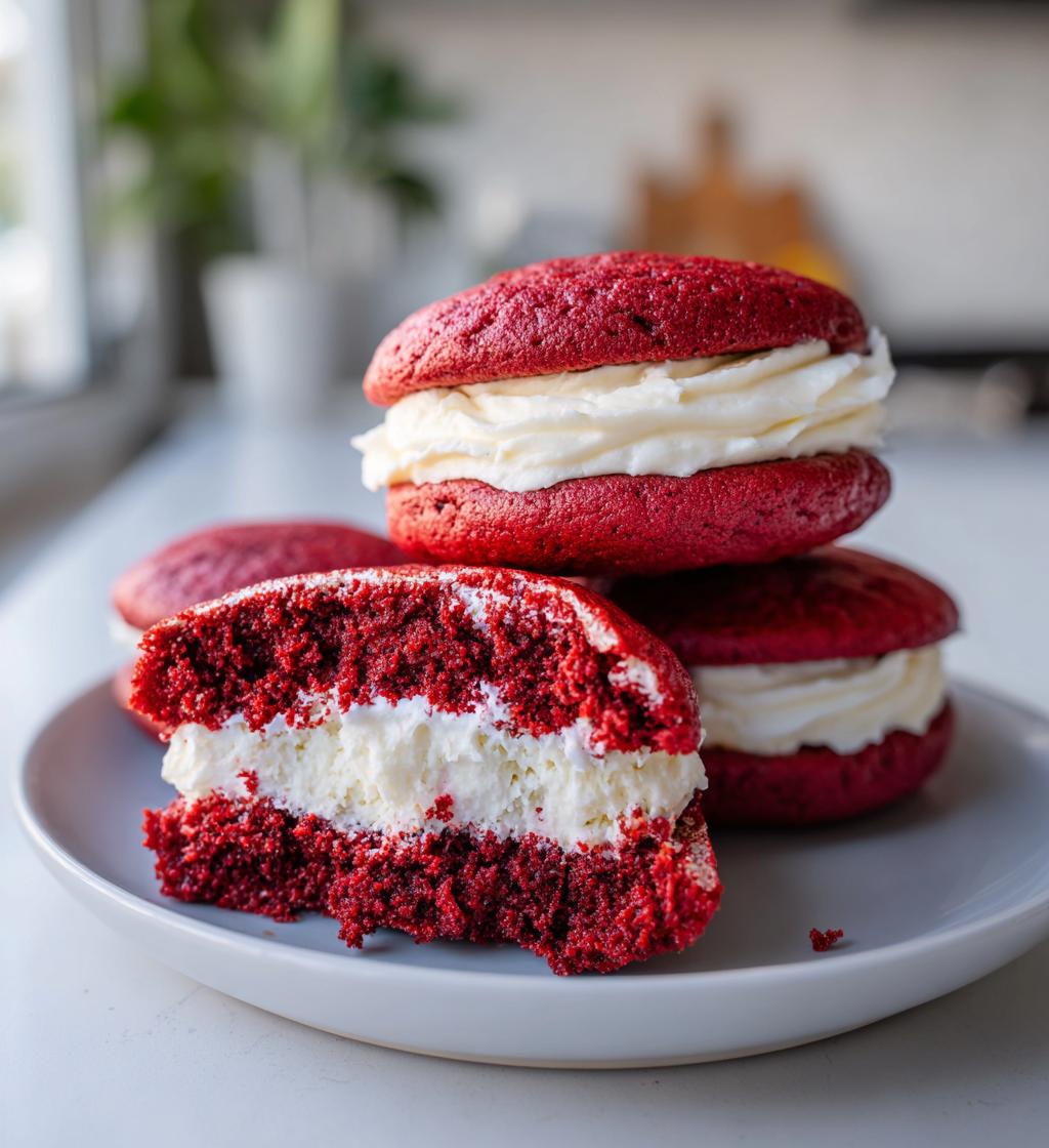 red velvet whoopie pies