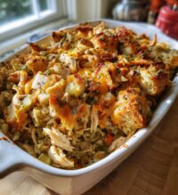 rotisserie chicken and stuffing casserole 2