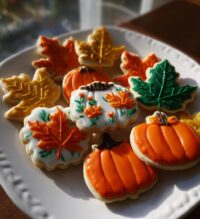 royal icing thanksgiving cookies
