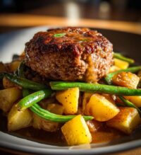 salisbury steak and potato skillet