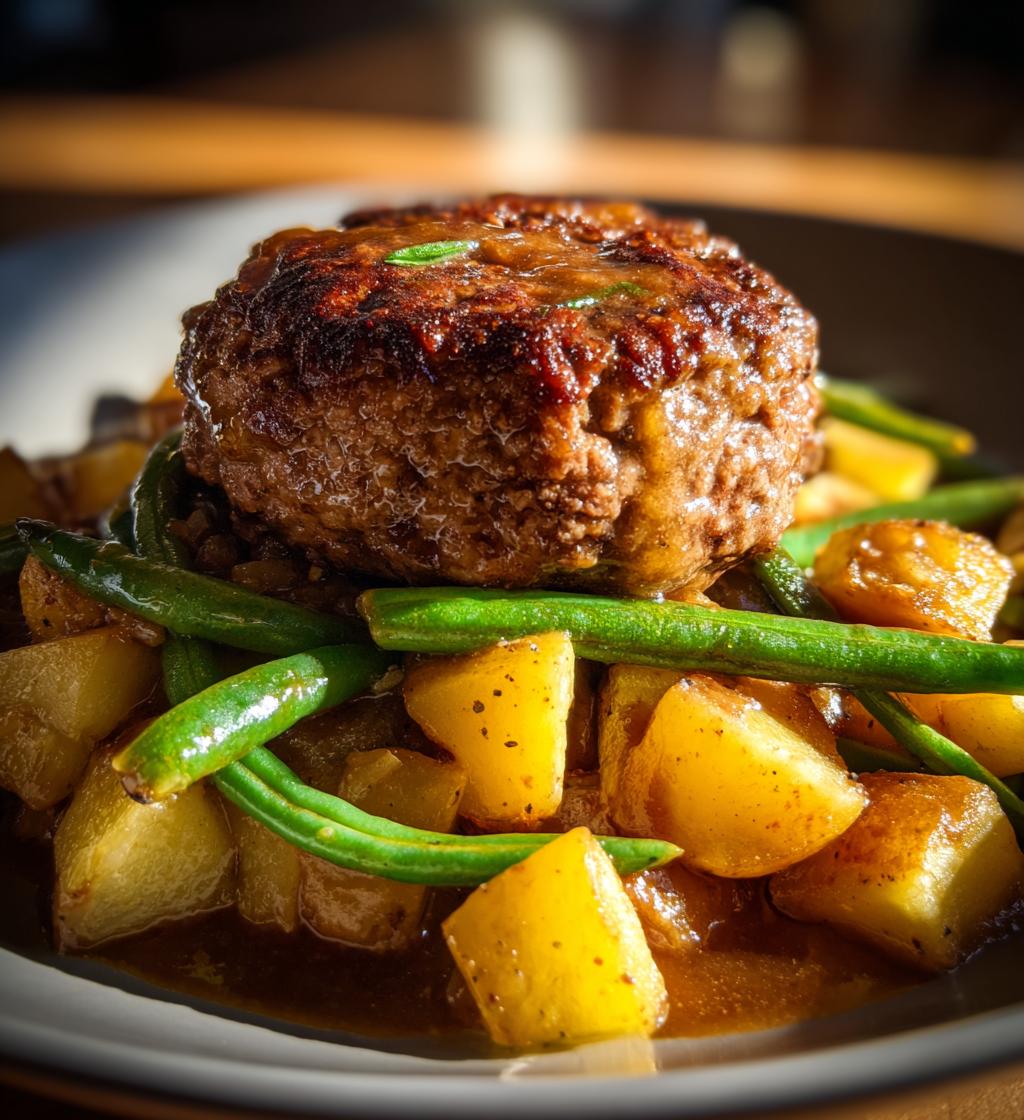 salisbury steak and potato skillet