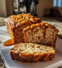 salted caramel banana bread 2