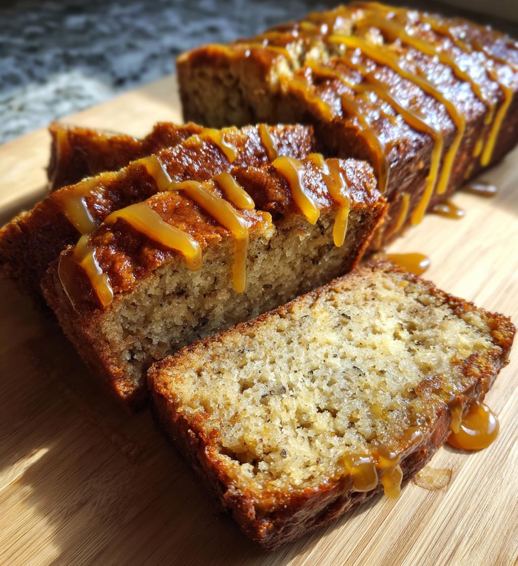 salted caramel banana bread