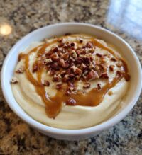 salted caramel pecan cheesecake dip