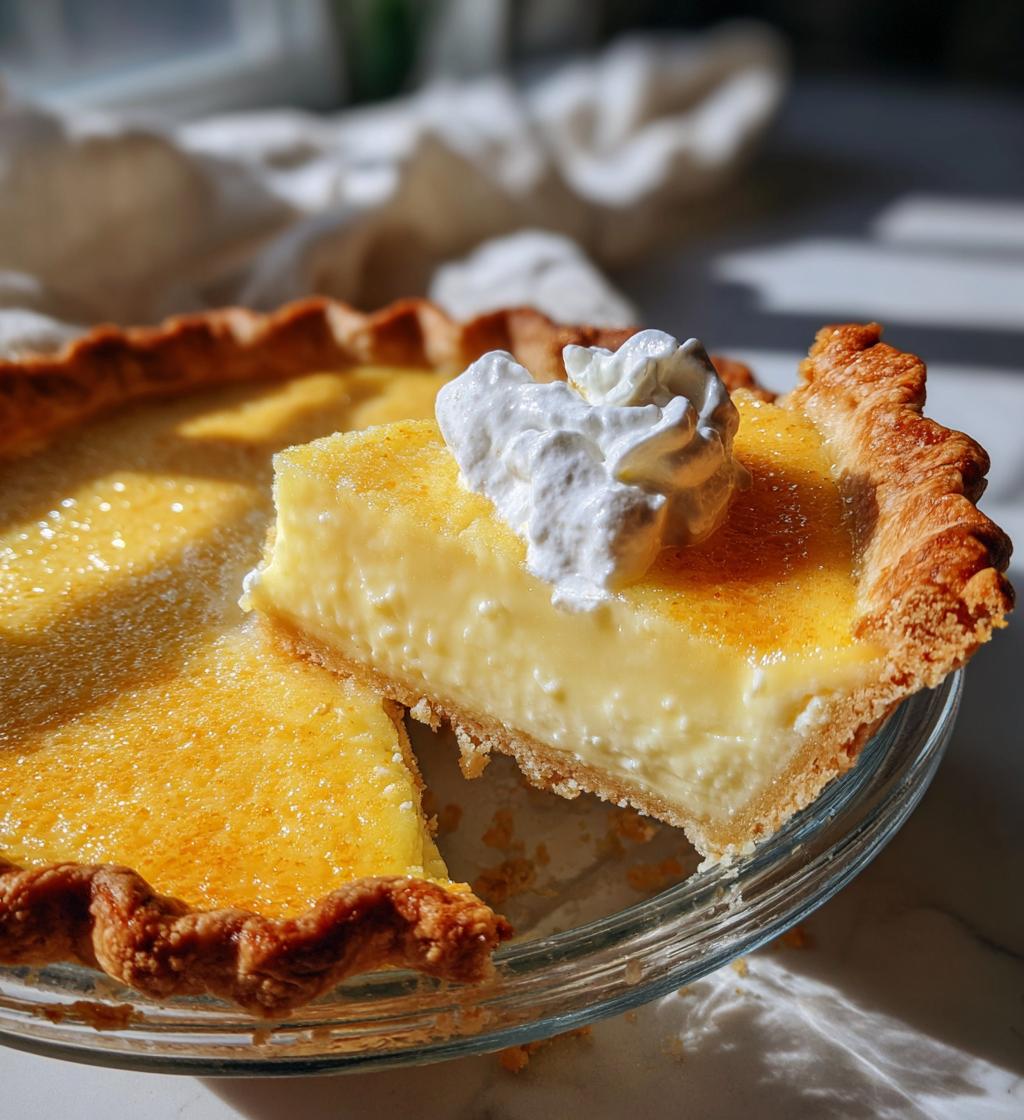 silky smooth easy recipe for custard pie