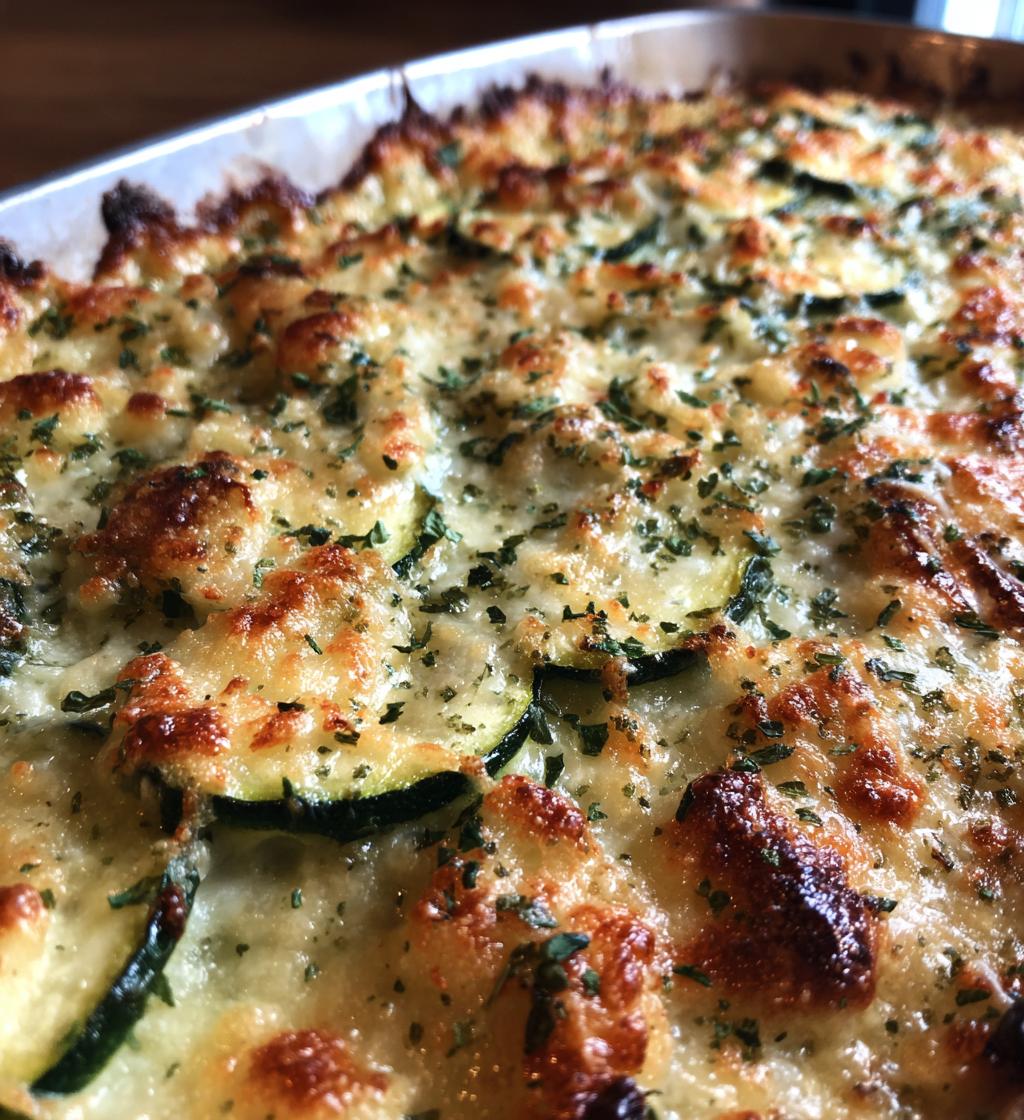 simple baked zucchini and cheese