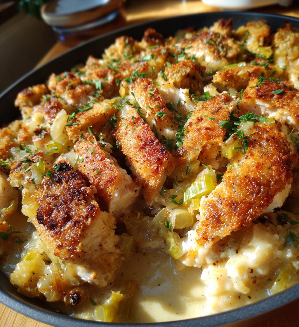 slow cooker chicken and stuffing
