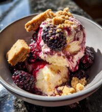 southern blackberry cobbler ice cream