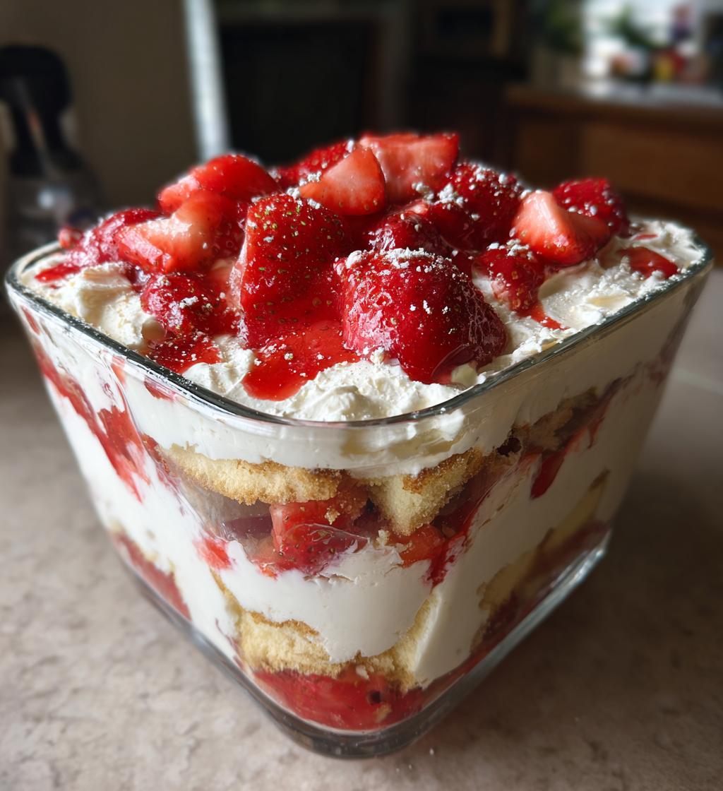 strawberry cheesecake trifle